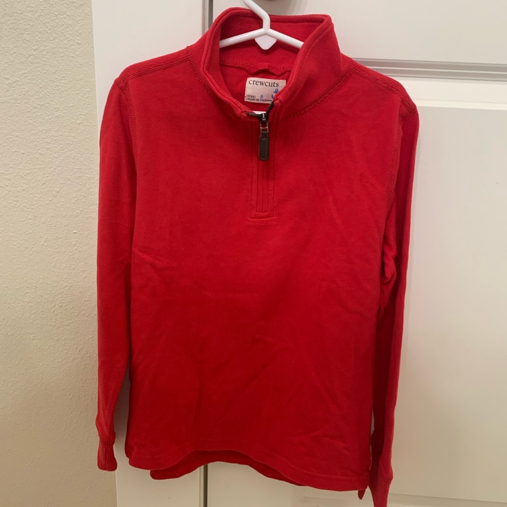 NWT Crewcuts 3/4 zip sweatshirt